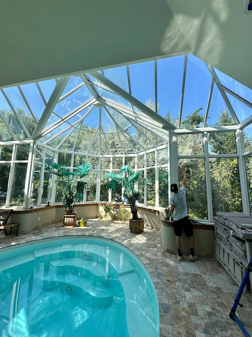 Lavage de vitres intérieur / extérieur